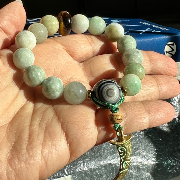 IMMORTALITY AMAZONITE NATURAL STONES BRACELET size 7” - Picture 13 of 13